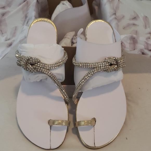 jessica simpson gold sandals